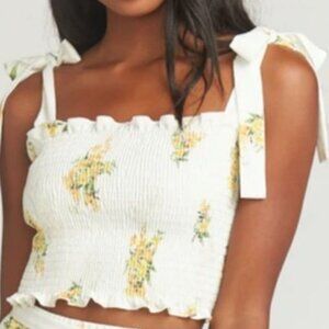 Women's Show Me Your MuMu Crop Top, X-Large, but see measurements for best fit